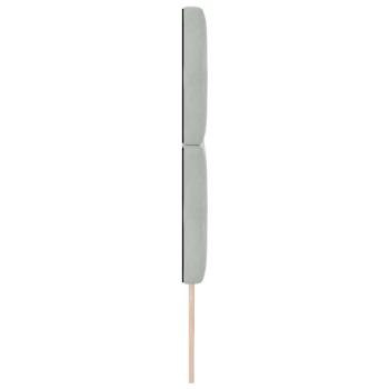 LED Kopfteil Hellgrau 100 cm Samt