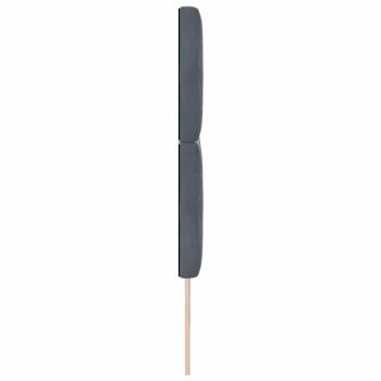 LED Kopfteil Dunkelgrau 100 cm Samt