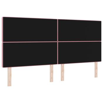 LED Kopfteil Rosa 100 cm Samt
