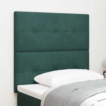 LED Kopfteil Dunkelgrün 80 cm Samt