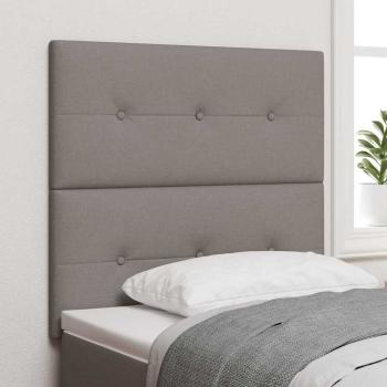 LED Kopfteil Taupe 100 cm Stoff