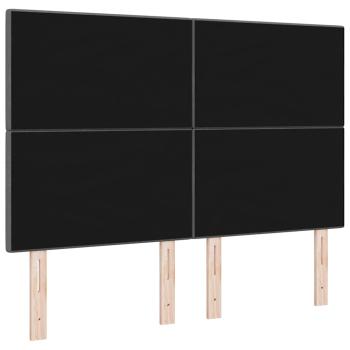 LED Kopfteil Dunkelgrau 80 cm Stoff