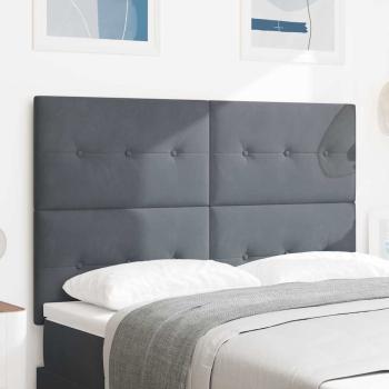 ARDEBO.de - LED Kopfteil Dunkelgrau 80 cm Samt