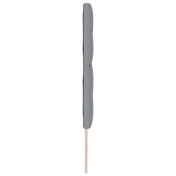 LED Kopfteil Hellgrau 90 cm Stoff