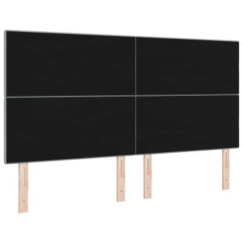 LED Kopfteil Hellgrau 90 cm Stoff