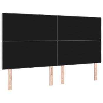 LED Kopfteil Dunkelgrau 90 cm Stoff