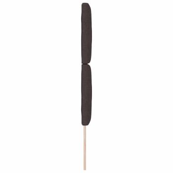 LED Kopfteil Rautenmuster Dunkelbraun 80 cm Stoff