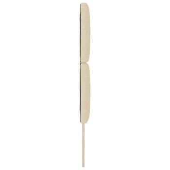 LED Kopfteil Rautenmuster Creme 80 cm Stoff