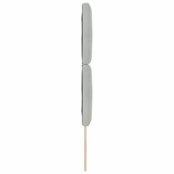 LED Kopfteil Diamantblock Design Hellgrau 80 cm Samt