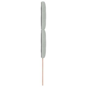 LED Kopfteil mit Diamantblockdesign, Hellgrau, 90 cm Samt