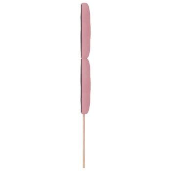 LED Kopfteil Diamantblöcke Design Rosa 90 cm Samt