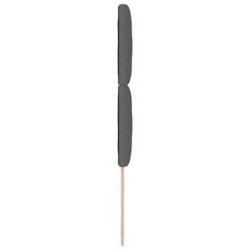 LED Kopfteil Rautenmuster Dunkelgrau 100 cm Stoff
