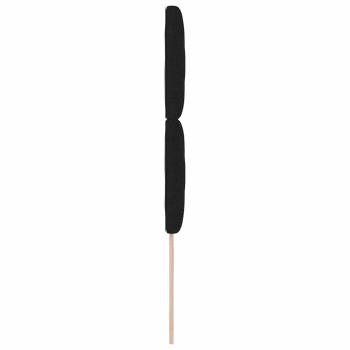 LED Kopfteil Rautenmuster Schwarz 100 cm Stoff