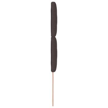 LED Kopfteil Rautenmuster Dunkelbraun 100 cm Stoff