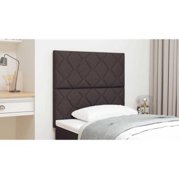 LED Kopfteil Braun 100 cm Stoff