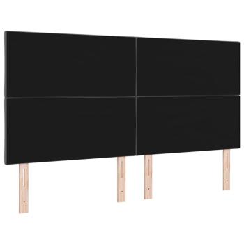LED Kopfteil Rautenmuster Dunkelgrau 180 cm Stoff