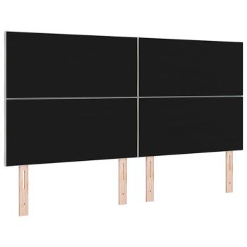 LED Kopfteil Diamantblocks Design Hellgrau 180 cm Samt