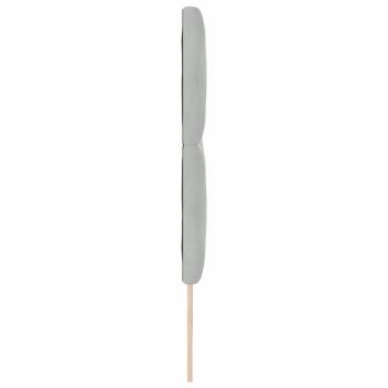 LED Kopfteil Diamantblock Design Hellgrau 200 cm Samt