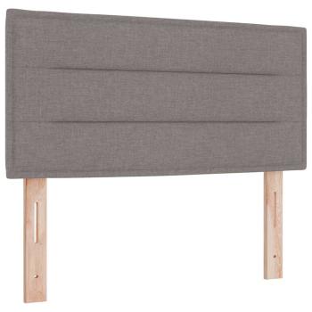 Boxspringbett mit Matratze Taupe 90x200 cm Stoff
