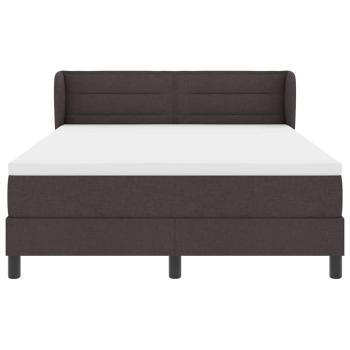 Boxspringbett mit Matratze Dunkelbraun 140x190 cm Stoff