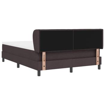 Boxspringbett mit Matratze Dunkelbraun 140x190 cm Stoff