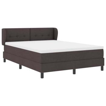 Boxspringbett mit Matratze Dunkelbraun 140x190 cm Stoff