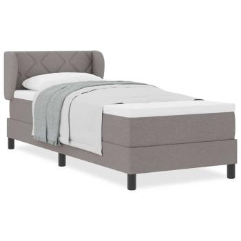 Boxspringbett mit Matratze Taupe 80x200 cm Stoff