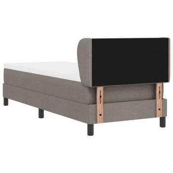Boxspringbett mit Matratze Taupe 80x200 cm Stoff
