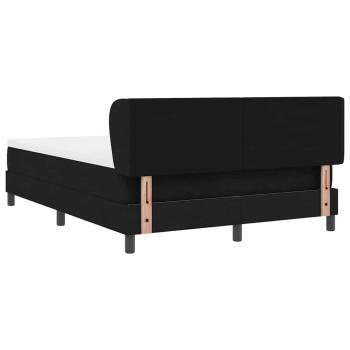 Boxspringbett mit Matratze Schwarz 140x200 cm Stoff