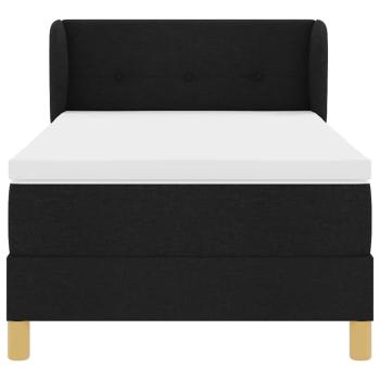 Boxspringbett mit Matratze Schwarz 90x190 cm Stoff