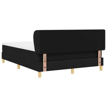 Boxspringbett mit Matratze Schwarz 160x200 cm Stoff