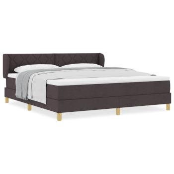 Boxspringbett mit Matratze Dunkelbraun 180x200 cm Stoff