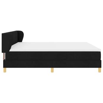 Boxspringbett mit Matratze Schwarz 200x200 cm Stoff