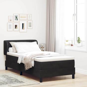 ARDEBO.de - Boxspringbett mit Matratze Schwarz 90x200 cm Samt