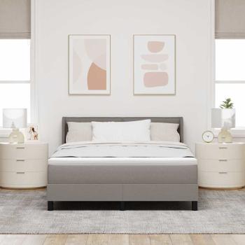Boxspringbett mit Matratze Taupe 160x200 cm Stoff