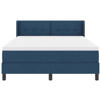 ARDEBO.de - Boxspringbett mit Matratze Blau 160x200 cm Stoff