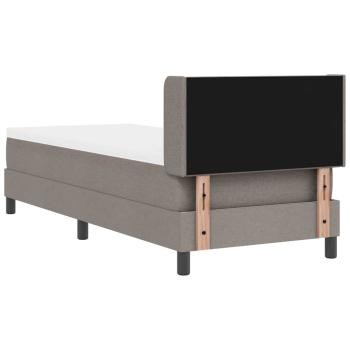 Boxspringbett mit Matratze Taupe 80x200 cm Stoff