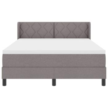 Boxspringbett mit Matratze Taupe 140x200 cm Stoff