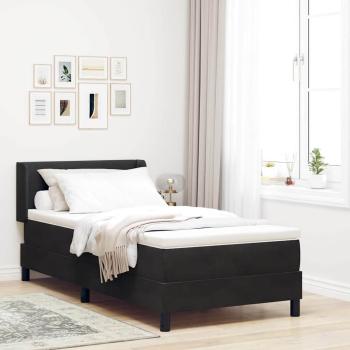 ARDEBO.de - Boxspringbett mit Matratze Schwarz 90x200 cm Samt