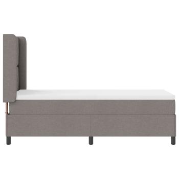 Boxspringbett mit Matratze Taupe 80x200 cm Stoff