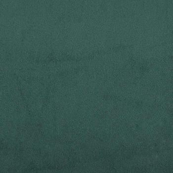 LED Boxspringbett mit Matratze Dunkelgrün 100x200 cm Samt