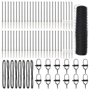 Sechseckzaun Grau 0,8 x 100 m Stahl