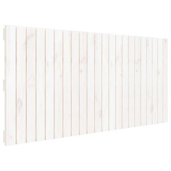Wand-Kopfteil Weiß 140x3x60 cm Massivholz Kiefer