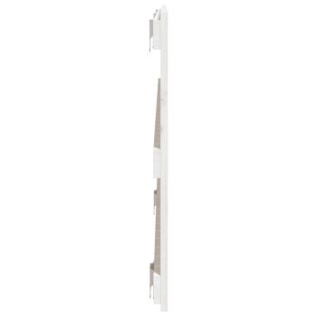 Wand-Kopfteil Weiß 140x3x60 cm Massivholz Kiefer