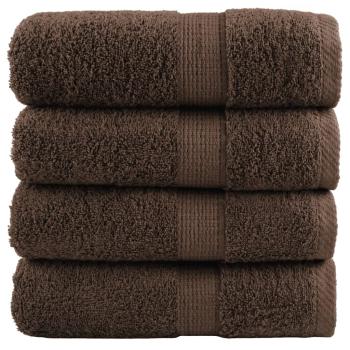 ARDEBO.de - Premium-Seiftücher SOLUND 4 Stk. Braun 30x30 cm 600 g/m²