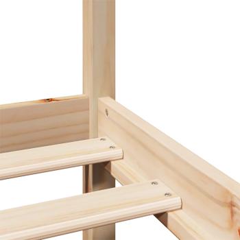 Bettgestell mit Kopfteil ohne Matratze 75x190 cm