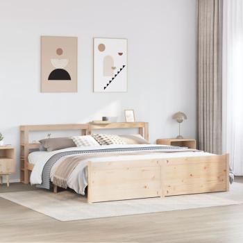 ARDEBO.de - Bettgestell mit Kopfteil ohne Matratze 200x200 cm