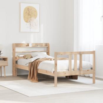 ARDEBO.de - Bettgestell mit Kopfteil ohne Matratze 90x190 cm