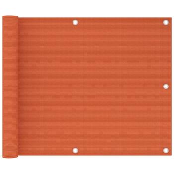 ARDEBO.de - Balkon-Sichtschutz Orange 75x300 cm HDPE