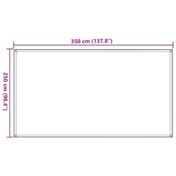 Zeltteppich Sandfarbe 250x350 cm HDPE